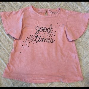 Jessica Simpson flutter sleeve shirt - 3T